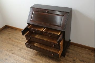 中古　美品　松本民芸家具　気品溢れる佇まいが魅力的なライティングビューロー(簿記机、在宅ワーク、在宅用ワークデスク)(R-069988)