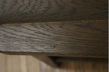 中古　美品　永田良介商店　神戸洋家具　落ち着きのあるシックな佇まいが魅力のラダー型ダイニングチェア2脚セット(食堂椅子、ラダーバックチェア、ワークチェア、板座チェア、イス)(R-069991)