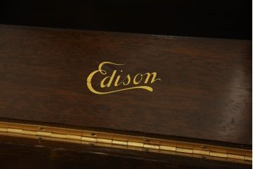 アメリカアンティーク　激レア　希少　エジソン社　チッペンデールC-19型　エジソンディスク フォノグラフ(EDISON DISC PHONOGRAPH)　ディスク式蓄音機(レコードプレイヤー、エジソン研究所モデル)(R-069995)