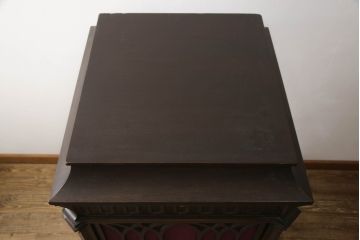 アメリカアンティーク　激レア　希少　エジソン社　チッペンデールC-19型　エジソンディスク フォノグラフ(EDISON DISC PHONOGRAPH)　ディスク式蓄音機(レコードプレイヤー、エジソン研究所モデル)(R-069995)