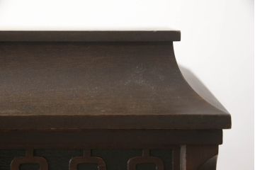 アメリカアンティーク　激レア　希少　エジソン社　チッペンデールC-19型　エジソンディスク フォノグラフ(EDISON DISC PHONOGRAPH)　ディスク式蓄音機(レコードプレイヤー、エジソン研究所モデル)(R-069995)