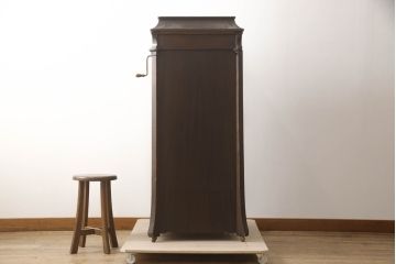 アメリカアンティーク　激レア　希少　エジソン社　チッペンデールC-19型　エジソンディスク フォノグラフ(EDISON DISC PHONOGRAPH)　ディスク式蓄音機(レコードプレイヤー、エジソン研究所モデル)(R-069995)
