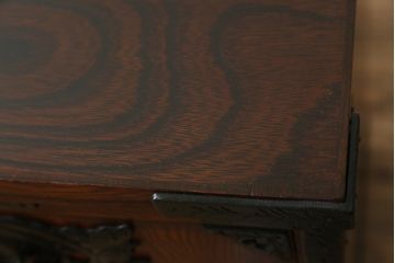 中古　岩谷堂箪笥　力強い杢目と重厚感ある金具が魅力の和箪笥(整理箪笥、衣装タンス、収納たんす、引き出し、サイドボード、サイドチェスト)(R-069997)