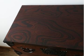 中古　伝統民芸家具　岩谷堂箪笥　No309三、八尺整理小抽出　重厚かつ上品な佇まいが魅力のチェスト(衣装箪笥、整理箪笥、引き出し、上下バラ売り可能)(R-069998)