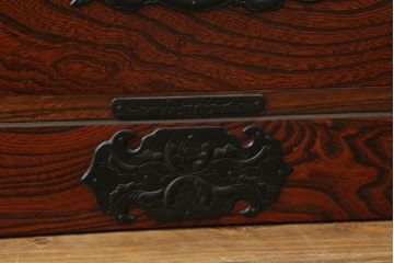 中古　伝統民芸家具　岩谷堂箪笥　No309三、八尺整理小抽出　重厚かつ上品な佇まいが魅力のチェスト(衣装箪笥、整理箪笥、引き出し、上下バラ売り可能)(R-069998)