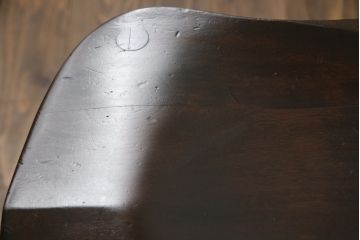 和製ビンテージ　松本民芸家具　#49型A　背もたれの美しいデザインが印象的なワイコムチェア2脚セット(板座チェア、ダイニングチェア、椅子、イス、ヴィンテージ)(定価2脚で約22万円)(R-070010)