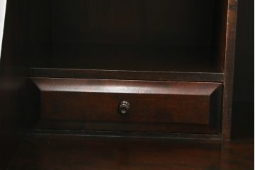 中古　北海道民芸家具　希少な絶版品!両袖タイプで収納力も抜群のライティングビューロー(デスク、両袖机、在宅用、在宅ワーク)(R-070011)