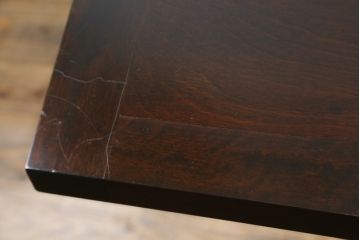 中古　北海道民芸家具　希少な絶版品!両袖タイプで収納力も抜群のライティングビューロー(デスク、両袖机、在宅用、在宅ワーク)(R-070011)