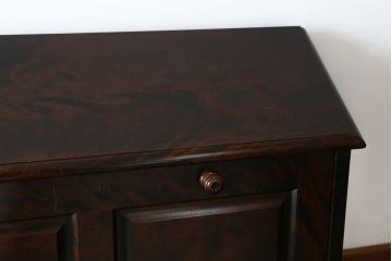 中古　北海道民芸家具　希少な絶版品!両袖タイプで収納力も抜群のライティングビューロー(デスク、両袖机、在宅用、在宅ワーク)(R-070011)