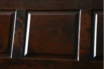 中古　北海道民芸家具　希少な絶版品!両袖タイプで収納力も抜群のライティングビューロー(デスク、両袖机、在宅用、在宅ワーク)(R-070011)