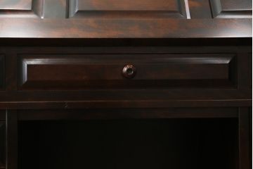 中古　北海道民芸家具　希少な絶版品!両袖タイプで収納力も抜群のライティングビューロー(デスク、両袖机、在宅用、在宅ワーク)(R-070011)
