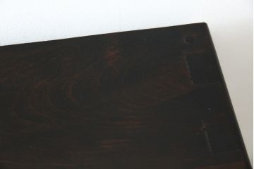 中古　美品　松本民芸家具　どこかレトロな雰囲気も感じる90型茶タンス(サイドボード、戸棚、収納棚)(定価約44万円)(R-070056)