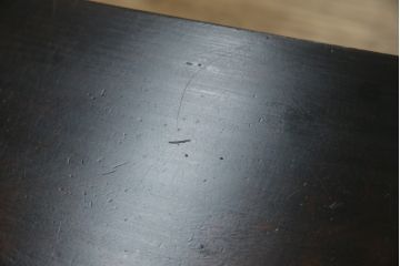中古　美品　松本民芸家具　どこかレトロな雰囲気も感じる90型茶タンス(サイドボード、戸棚、収納棚)(定価約44万円)(R-070056)