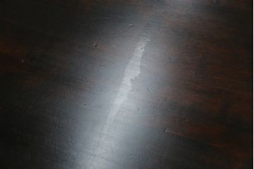 中古　美品　松本民芸家具　どこかレトロな雰囲気も感じる90型茶タンス(サイドボード、戸棚、収納棚)(定価約44万円)(R-070056)