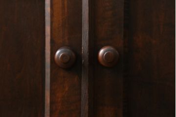 ビンテージ家具　松本民芸家具　エレガントな佇まいの吊り棚(壁掛け収納棚、ウォールシェルフ、ウォールラック、ヴィンテージ)(R-070111)