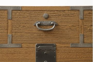 中古　老舗　桐屋田中の加茂総桐箪笥(並厚、チェスト、桐たんす、和タンス、衣装箪笥)(R-070114)