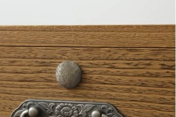 中古　老舗　桐屋田中の加茂総桐箪笥(並厚、チェスト、桐たんす、和タンス、衣装箪笥)(R-070114)