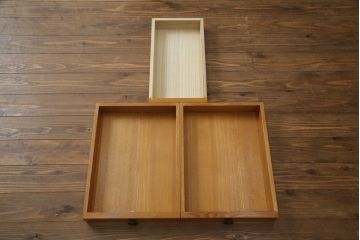 中古　美品　タモ材　天板玉杢　モダンな文机(ローテーブル、座机、作業台、ワークデスク、在宅用、在宅ワーク用)(R-070115)