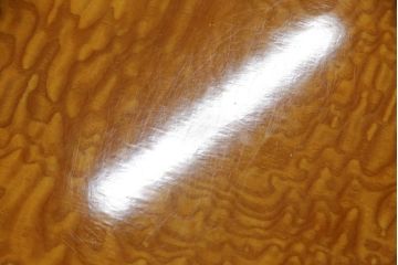 中古　美品　タモ材　天板玉杢　モダンな文机(ローテーブル、座机、作業台、ワークデスク、在宅用、在宅ワーク用)(R-070115)