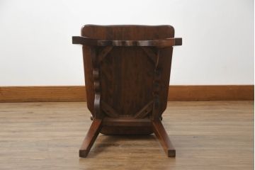 和製ビンテージ　国産民芸家具　和モダンテイストなお部屋におすすめのチェア(椅子、イス、板座チェア、ダイニングチェア、ヴィンテージ)(R-070116)