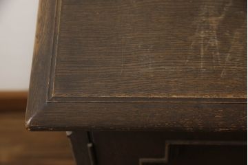 和製ビンテージ　永田良介商店　クラシカルな佇まいのサイドボード(収納棚、戸棚、サイドキャビネット、ヴィンテージ)(定価約90万円)(R-070142)