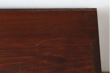 和製アンティーク　高級品!!　前面桑(クワ)材　黒柿材　桐材　銅金具と漆絵が美しく上品な小箪笥(収納タンス、小物収納、引き出し、時代箪笥、和たんす、サイドチェスト)(R-070150)
