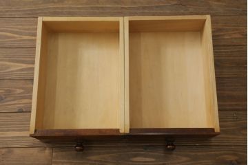 中古　松本民芸家具　上品な雰囲気漂うライティングビューロー(ワークデスク、簿記机、在宅用、在宅ワーク用、収納棚、戸棚、サイドキャビネット)(R-070167)