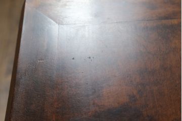 中古　松本民芸家具　上品な雰囲気漂うライティングビューロー(ワークデスク、簿記机、在宅用、在宅ワーク用、収納棚、戸棚、サイドキャビネット)(R-070167)