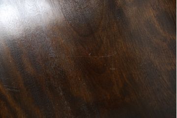 中古　松本民芸家具　厚みのある一枚板を座面に使ったスピンドルバックベンチ(長椅子)(R-070168)