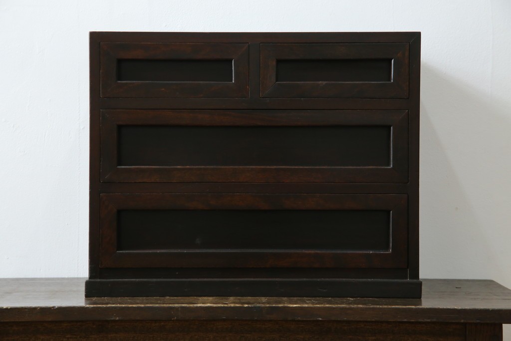 和製ビンテージ　松本民芸家具　#523型小抽斗　高山デザイン　上品な佇まいが魅力の小引き出し　(R-070171)