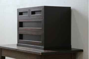 和製ビンテージ　松本民芸家具　#523型小抽斗　高山デザイン　上品な佇まいが魅力の小引き出し　(R-070171)