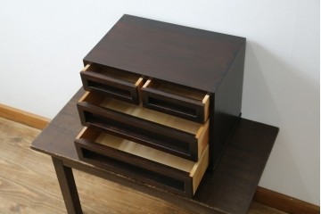 和製ビンテージ　松本民芸家具　#523型小抽斗　高山デザイン　上品な佇まいが魅力の小引き出し　(R-070171)