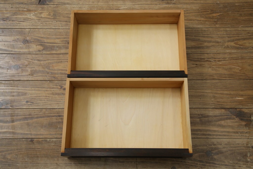 和製ビンテージ　松本民芸家具　#523型小抽斗　高山デザイン　上品な佇まいが魅力の小引き出し　(R-070171)