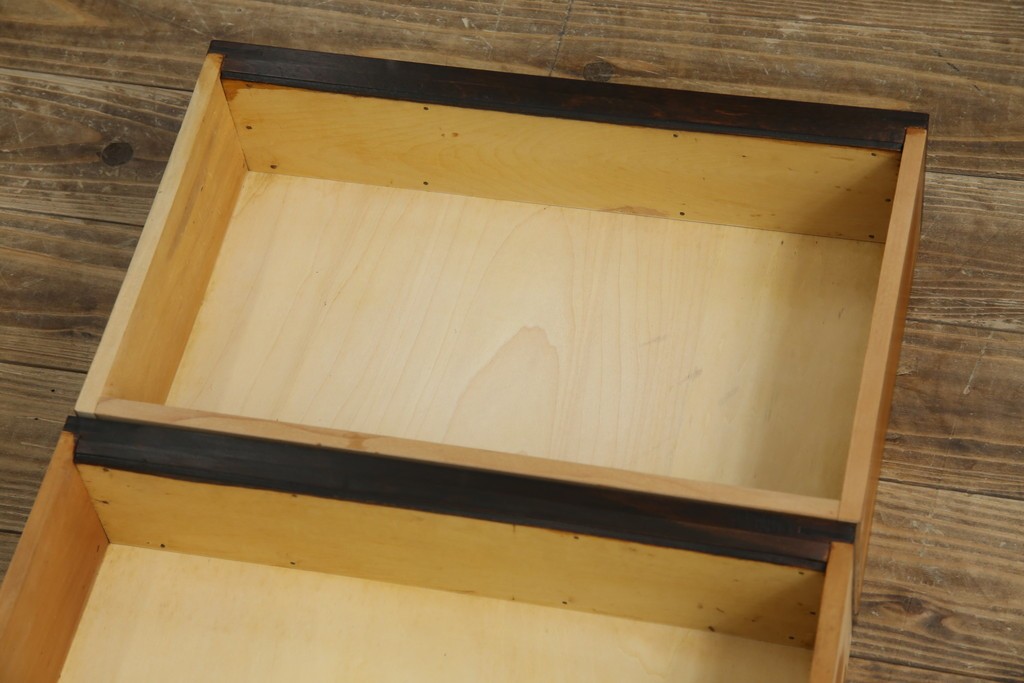 和製ビンテージ　松本民芸家具　#523型小抽斗　高山デザイン　上品な佇まいが魅力の小引き出し　(R-070171)