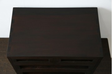 和製ビンテージ　松本民芸家具　#523型小抽斗　高山デザイン　上品な佇まいが魅力の小引き出し　(R-070171)