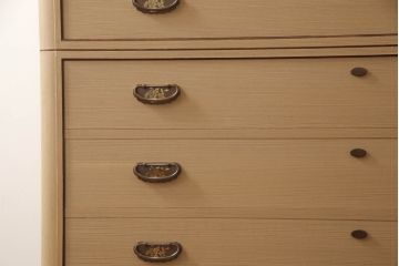 中古　美品　国産　高級　黒檀(コクタン)材　上質な和モダン空間を演出する総桐箪笥(総桐たんす、衣装箪笥、収納タンス、和タンス、引き出し)(R-070174)