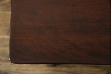 中古　美品　松本民芸家具　柳型茶卓A　慎ましさの中に個性が光るローテーブル　定価約17万円　(R-070178)