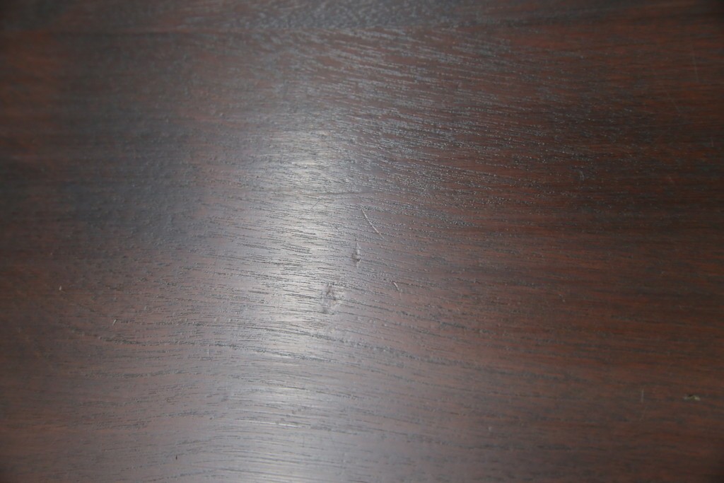 中古　美品　松本民芸家具　柳型茶卓A　慎ましさの中に個性が光るローテーブル　定価約17万円　(R-070178)