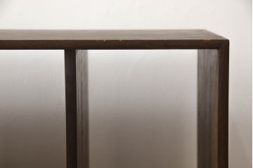 和製アンティーク　昭和レトロ　シンプルなデザインが取り入れやすい本棚(本立て、オープンラック、ブックシェルフ)(R-070179)