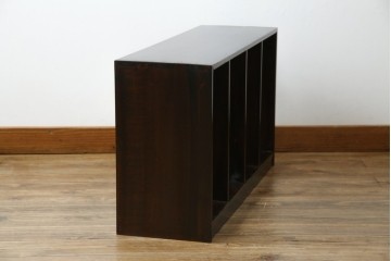 和製アンティーク　昭和レトロ　シンプルなデザインが取り入れやすい本棚　(R-070181)