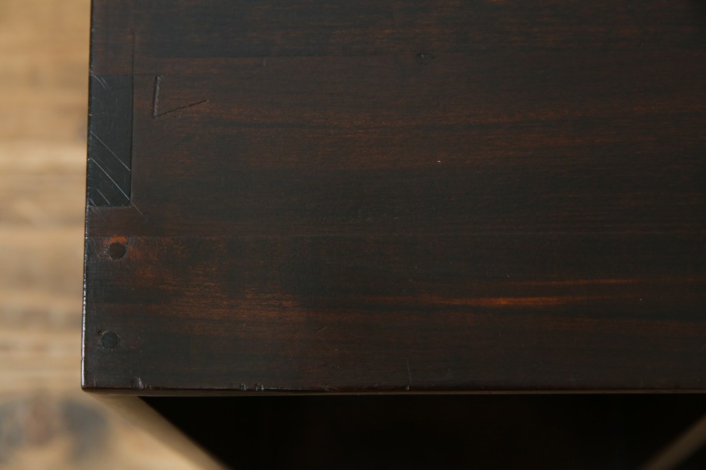 和製アンティーク　昭和レトロ　シンプルなデザインが取り入れやすい本棚　(R-070181)