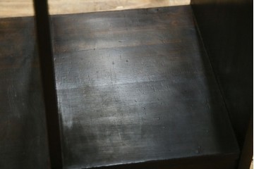 和製アンティーク　昭和レトロ　シンプルなデザインが取り入れやすい本棚　(R-070181)