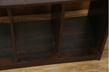 和製アンティーク　昭和レトロ　シンプルなデザインが取り入れやすい本棚　(R-070181)