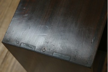 和製アンティーク　昭和レトロ　シンプルなデザインが取り入れやすい本棚　(R-070181)