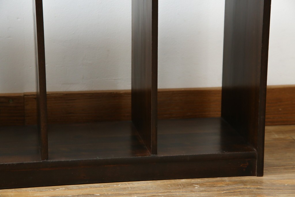 和製アンティーク　昭和レトロ　シンプルなデザインが取り入れやすい本棚　(R-070181)