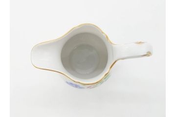 ドイツ　マイセン　Meissen　ベーシックフラワー　二つ花　大胆に描かれた花達が華やぎをもたらしてくれるクリーマー(洋食器、ミルクジャー、ミルクポット)(R-070191)