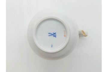 ドイツ　マイセン　Meissen　ベーシックフラワー　二つ花　大胆に描かれた花達が華やぎをもたらしてくれるクリーマー(洋食器、ミルクジャー、ミルクポット)(R-070191)