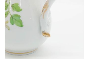 ドイツ　マイセン　Meissen　ベーシックフラワー　二つ花　大胆に描かれた花達が華やぎをもたらしてくれるクリーマー(洋食器、ミルクジャー、ミルクポット)(R-070191)