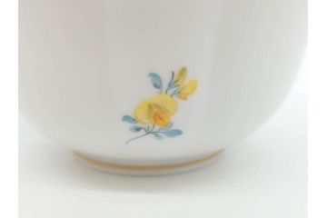 ドイツ　マイセン　Meissen　ベーシックフラワー　二つ花　ティータイムが華やかになるティーカップ&ソーサー3客セット(洋食器、C&S)(R-070195)