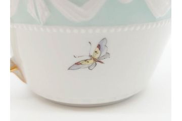 ベルリン　KPM(ベルリン王立磁器製陶所)　KURLAND　クアランド　クラシックな雰囲気溢れるティーカップ&ソーサー3客セット(ケーピーエムベルリン、C&S、王笏、洋食器)(R-070196)